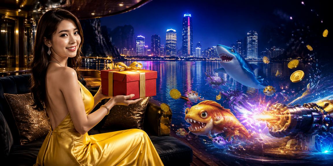 Người chơi game bắn cá bên vịnh Hạ Long – trải nghiệm giải trí ngoài trời