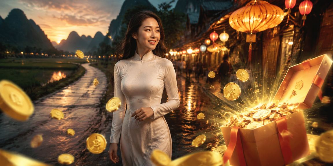 Cảnh đêm chợ Ninh Bình với người chơi truy cập casino trực tuyến